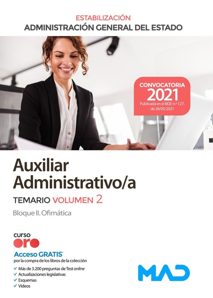 Auxiliar Administrativo de la Administración General del Estado (Estabilización). Temario volumen 2 Bloque II. Ofimática book