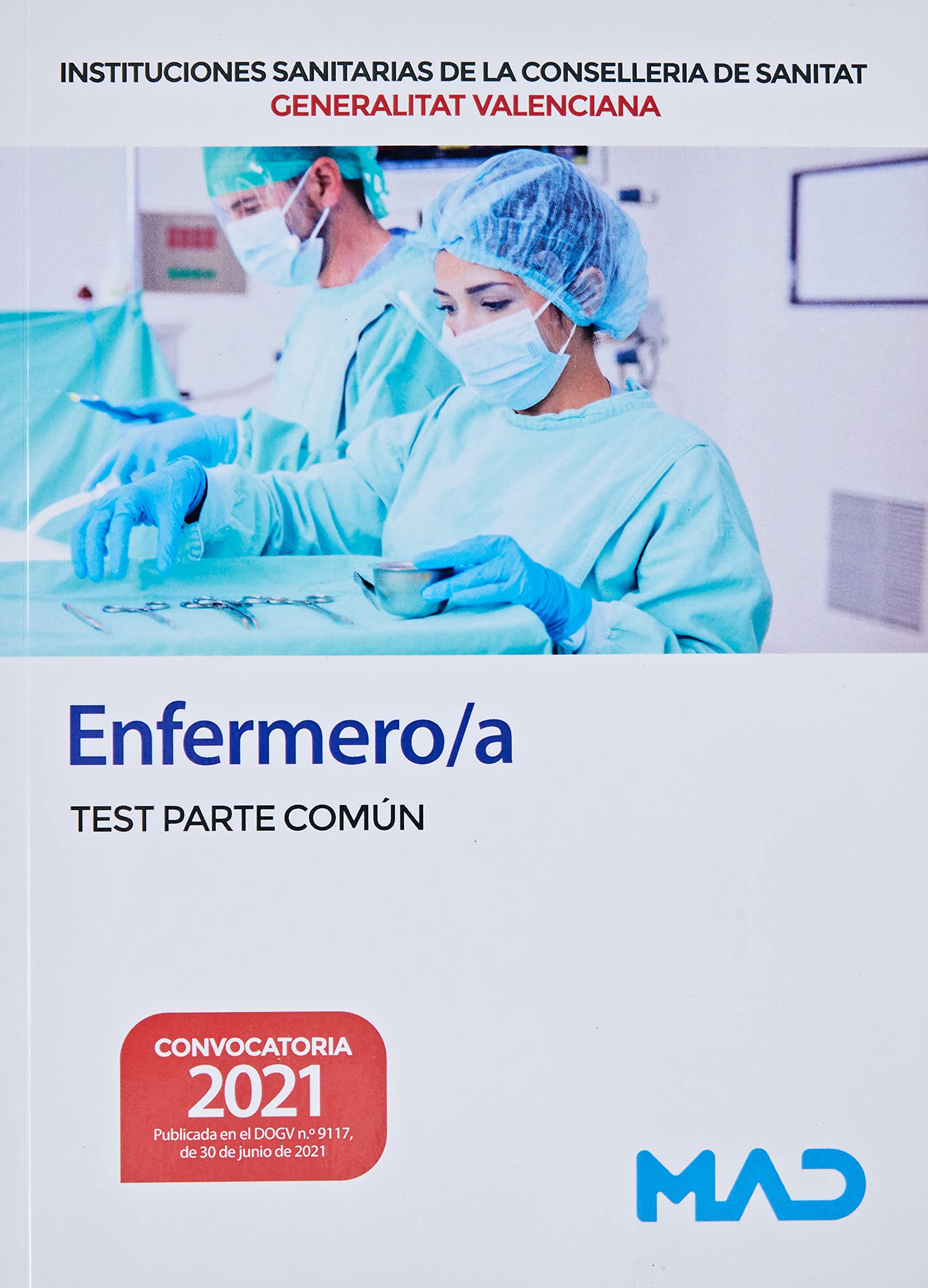 Enfermero/a de Instituciones Sanitarias de la Conselleria de Sanitat de la Generalitat Valenciana. Test parte común book