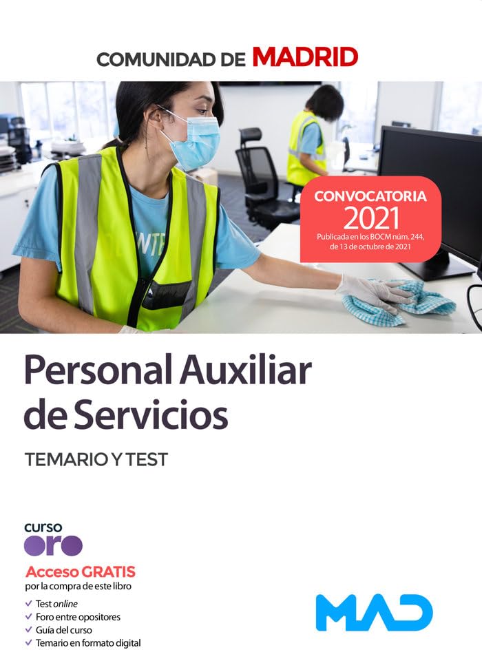 Personal Auxiliar de Servicios de la Comunidad de Madrid. Temario y test book