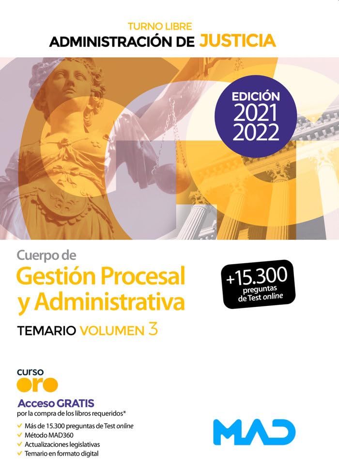 Cuerpo de Gestión Procesal y Administrativa de la Administración de Justicia (Turno Libre).Temario Volumen 3 book