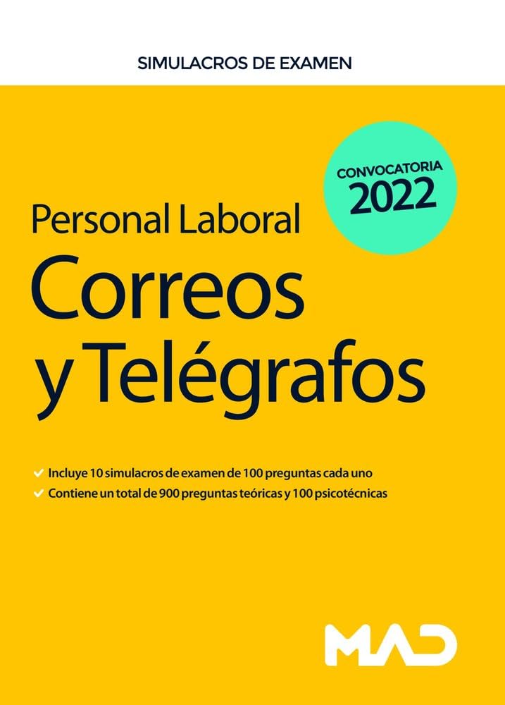 Personal Laboral de Correos y Telégrafos. Simulacros de Examen Business, Finance & Career