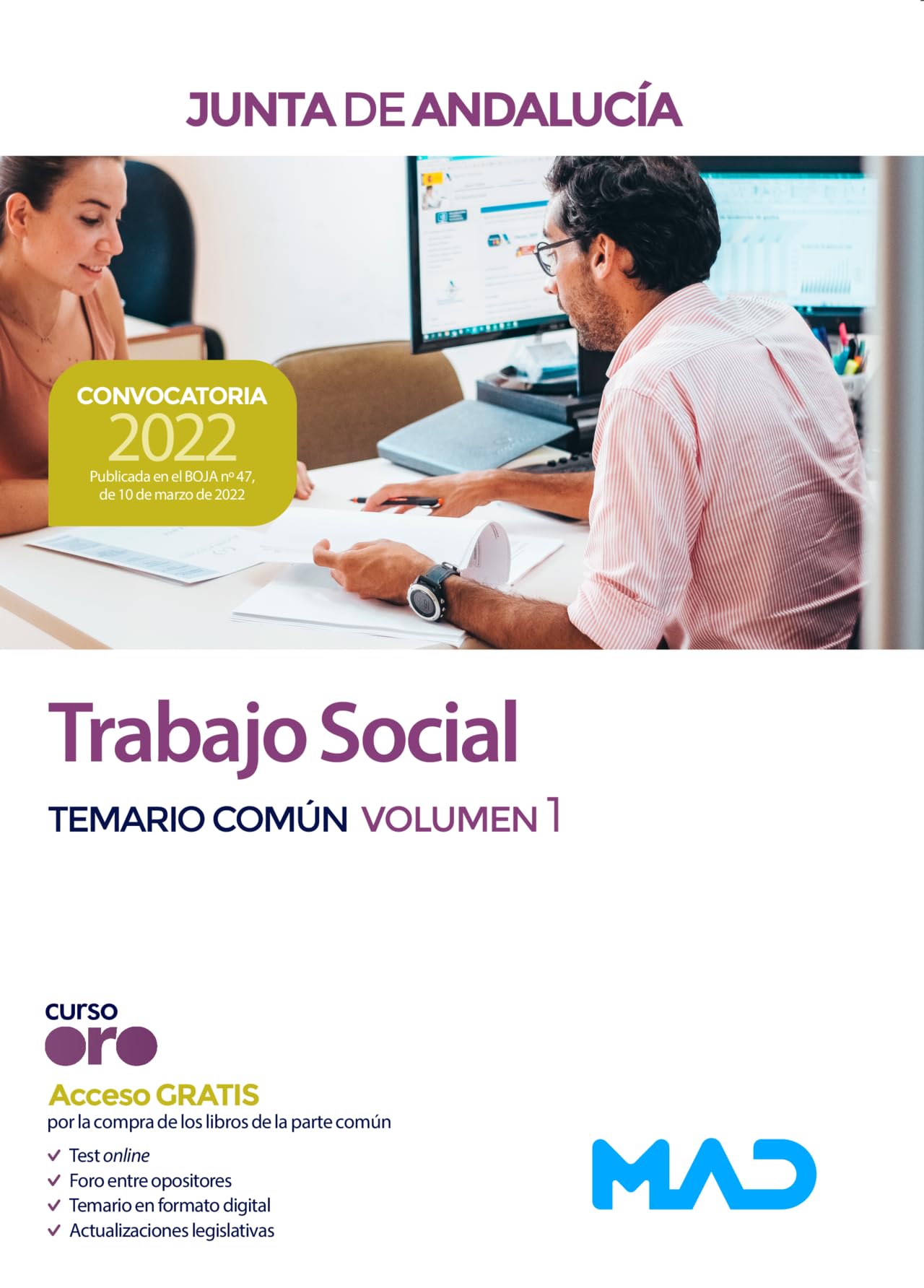 Trabajo Social de la Junta de Andalucía. Temario común volumen 1 book
