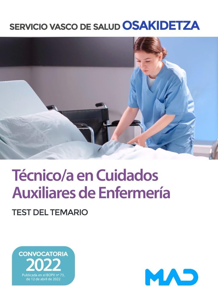 Técnico/a en Cuidados Auxiliares de Enfermería de Osakidetza-Servicio Vasco de Salud. Test General book