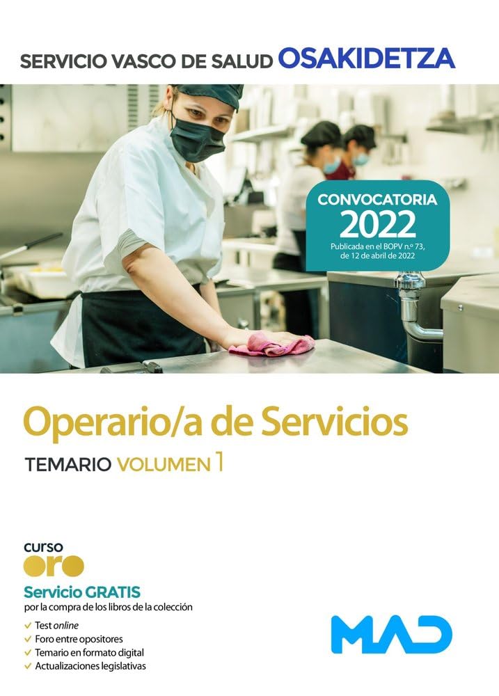 Operario/a de Servicios de Osakidetza-Servicio Vasco de Salud. Temario volumen 1 book