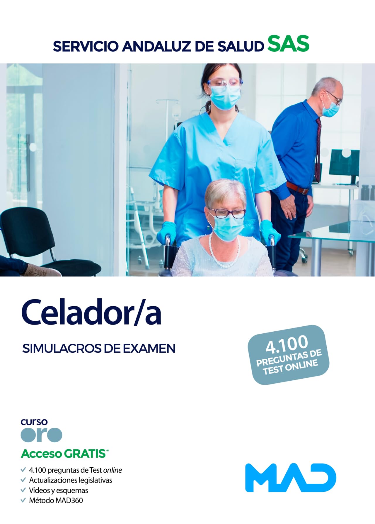 Celador/a del Servicio Andaluz de Salud. Simulacros de examen book