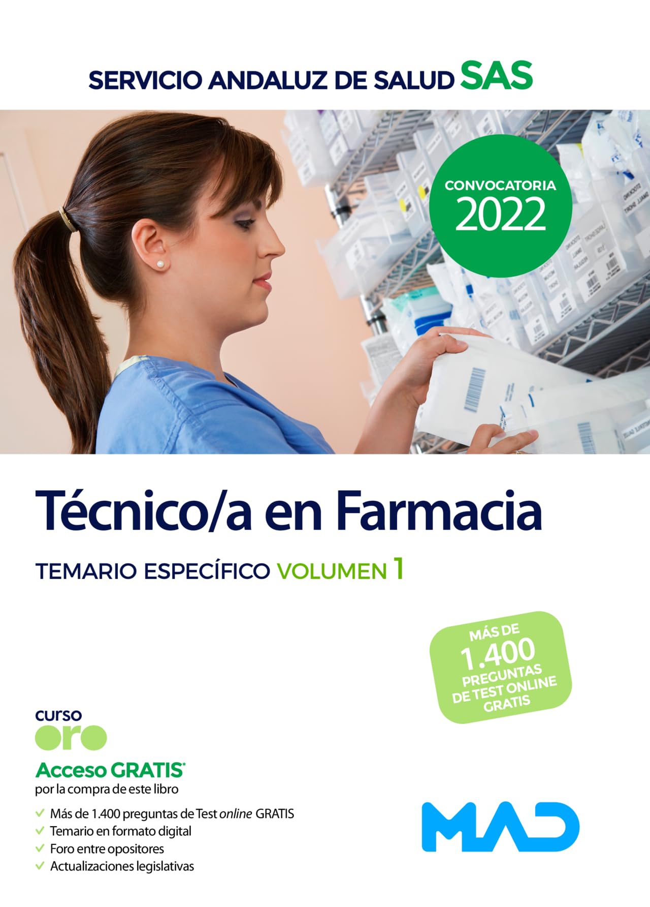Técnico/a en Farmacia del Servicio Andaluz de Salud. Temario específico Volumen 1 book