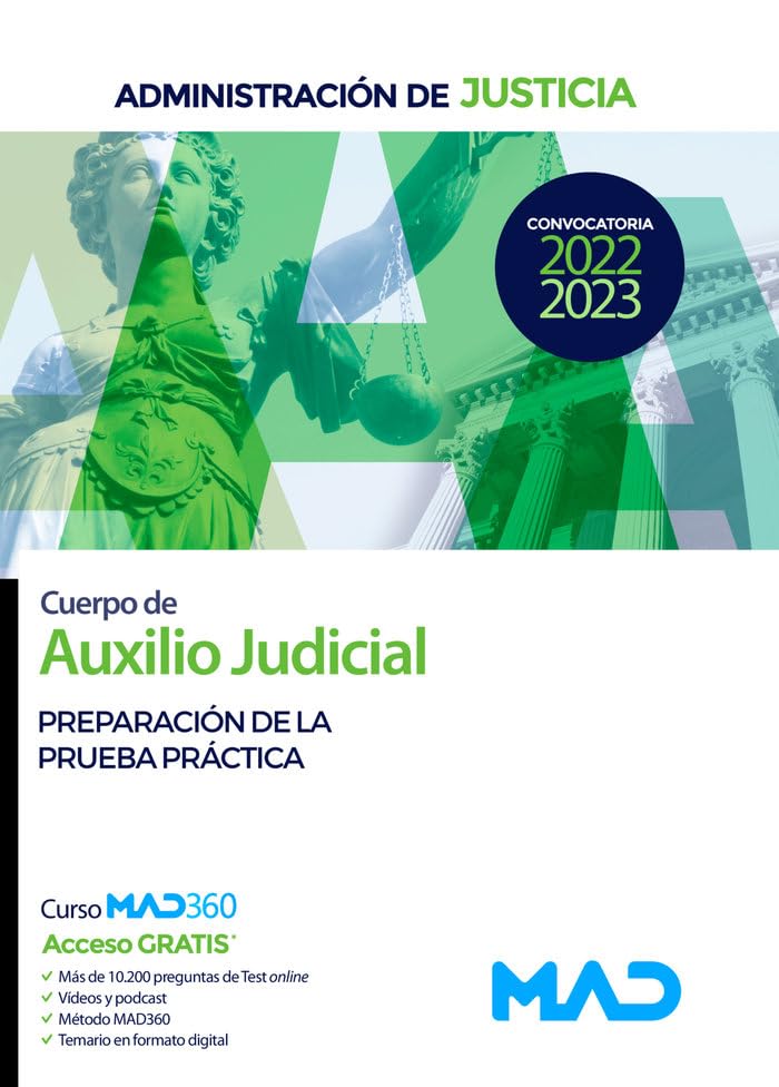 Cuerpo de Auxilio Judicial de la Administración de Justicia. Preparación de la prueba práctica book