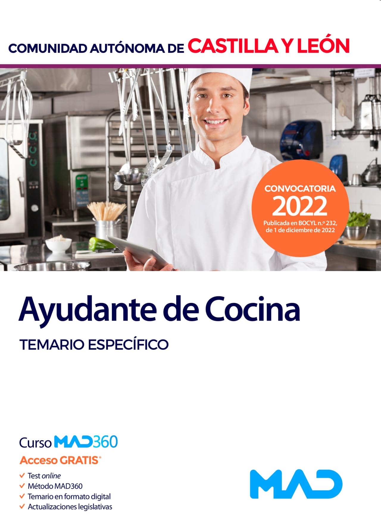 Ayudante de Cocina de la Administración de la Comunidad de Castilla y León. Temario específico book
