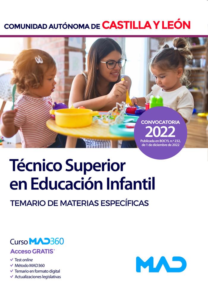 Técnico Superior en Educación Infantil de la Administración de la Comunidad de Castilla y León. Tema book
