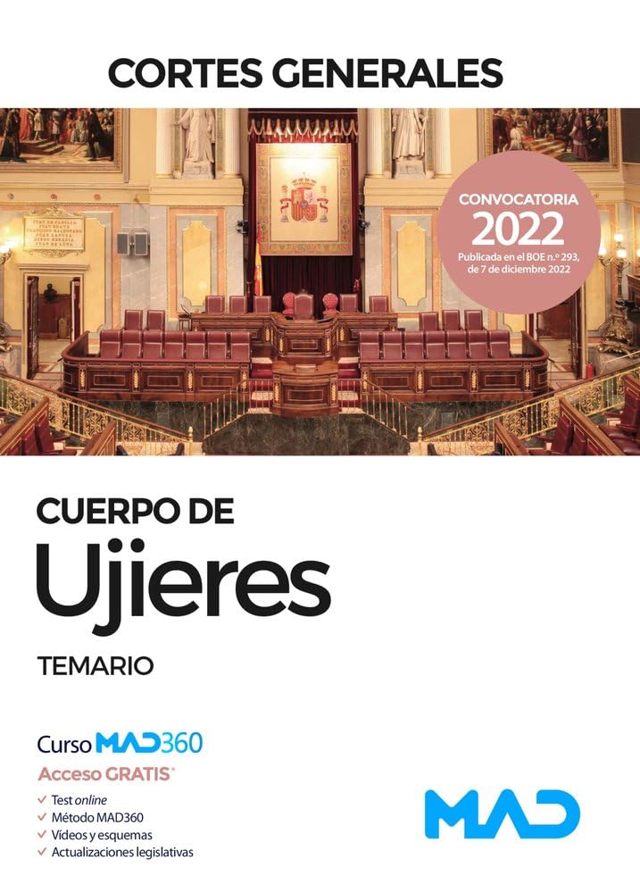 Cuerpo de Ujieres de las Cortes Generales. Temario book
