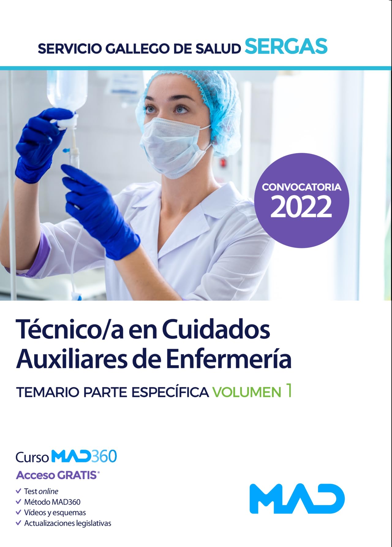 Técnico/a en Cuidados Auxiliares de Enfermería del Servicio Gallego de Salud (SERGAS). Temario VOL 1 book