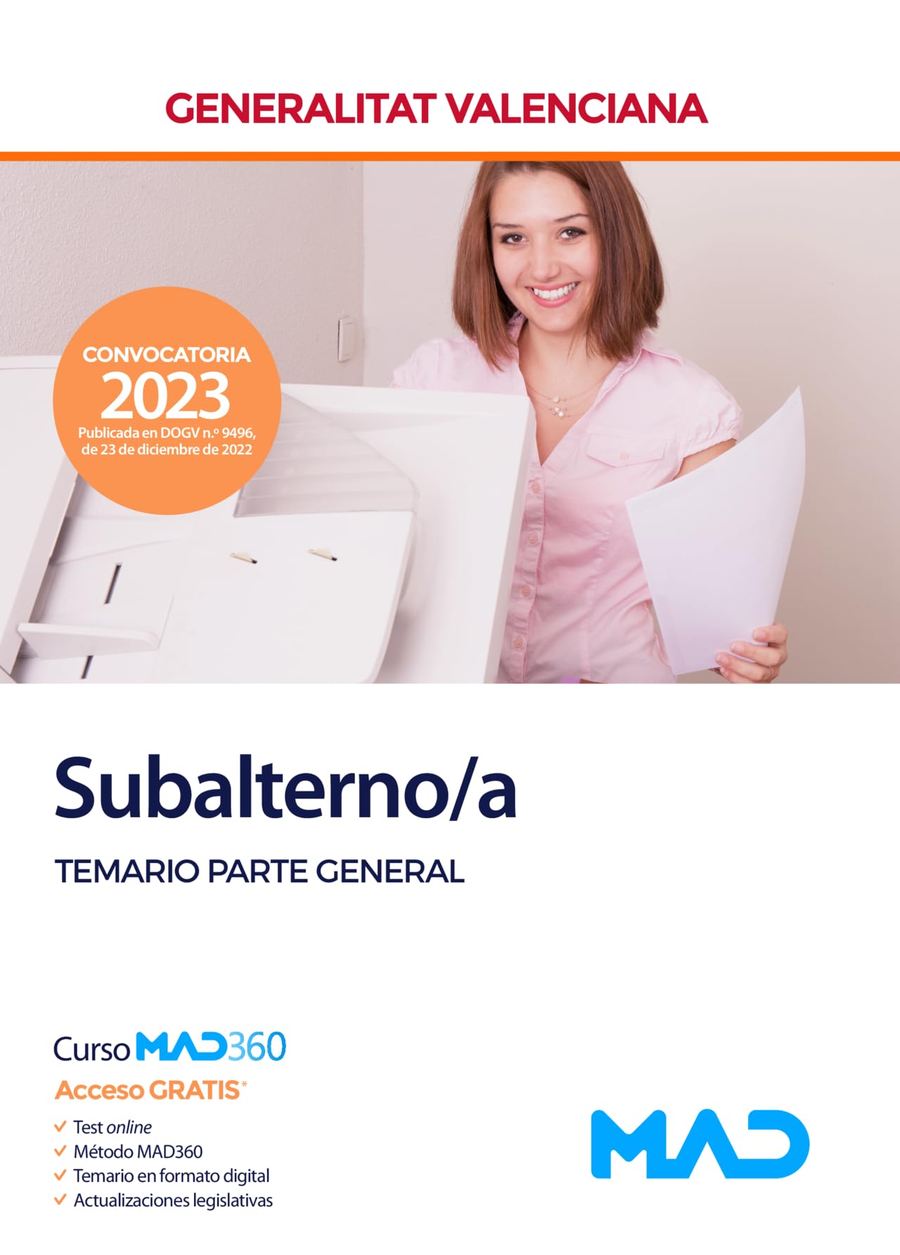 Subalterno/a de la Generalitat Valenciana. Temario Parte General book