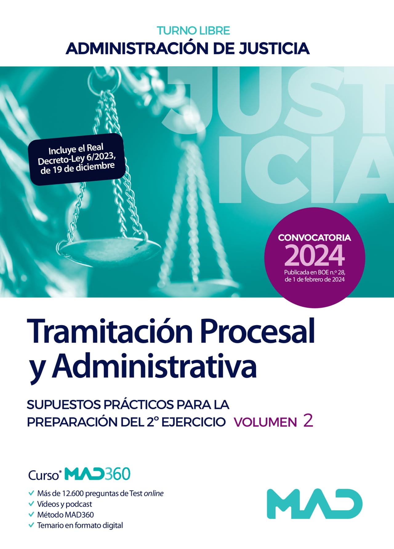 Cuerpo de Tramitación Procesal y Administrativa de la Administración de Justicia (turno libre). Supuestos prácticos para la preparación del 2º ejercicio Volumen 2 book