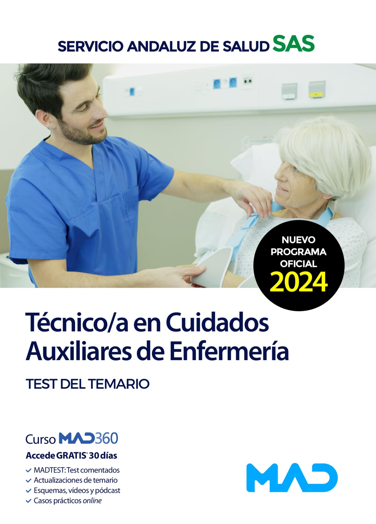 Técnico/a en Cuidados Auxiliares de Enfermería del Servicio Andaluz de Salud. Test del temario book