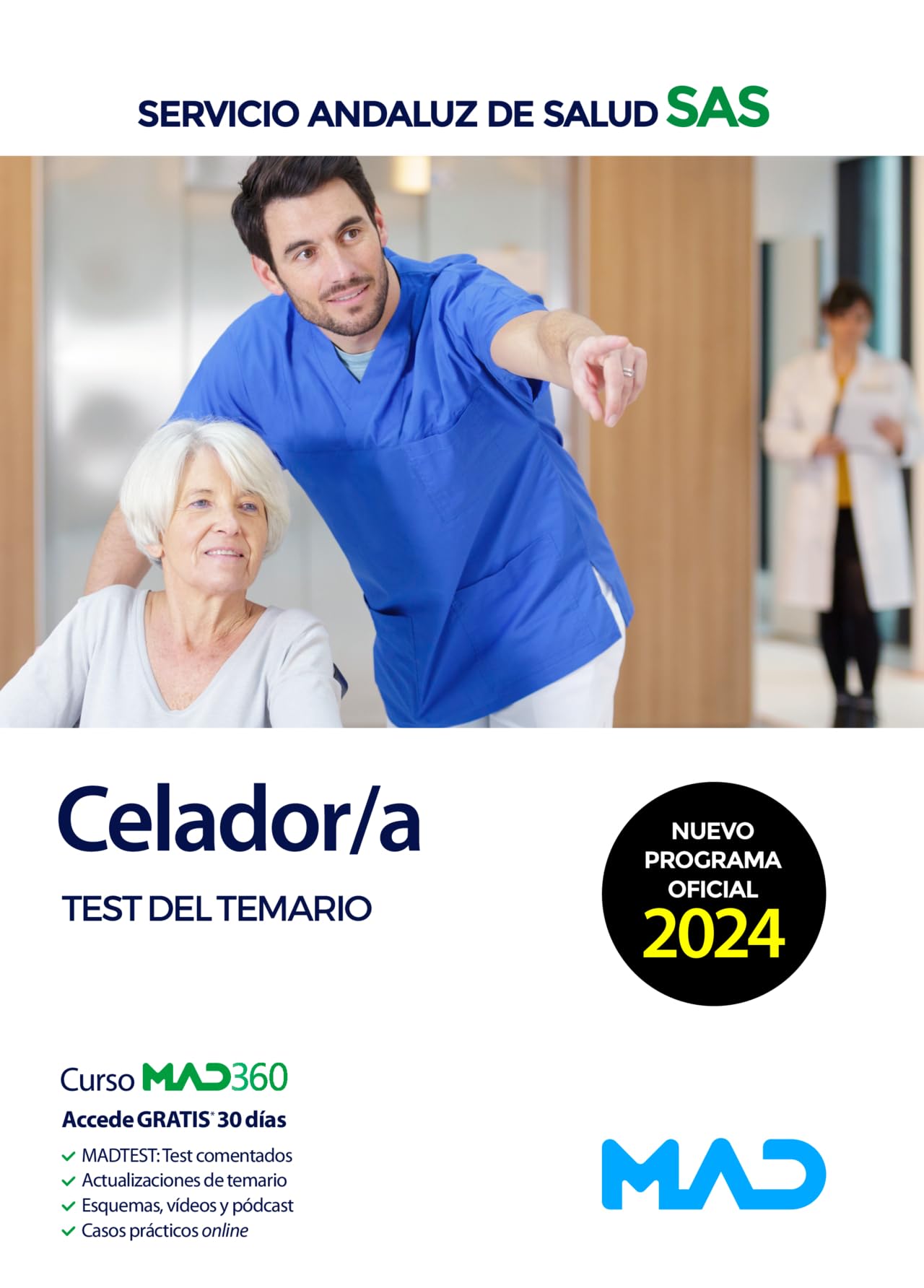 Celador/a del Servicio Andaluz de Salud. Test del temario book