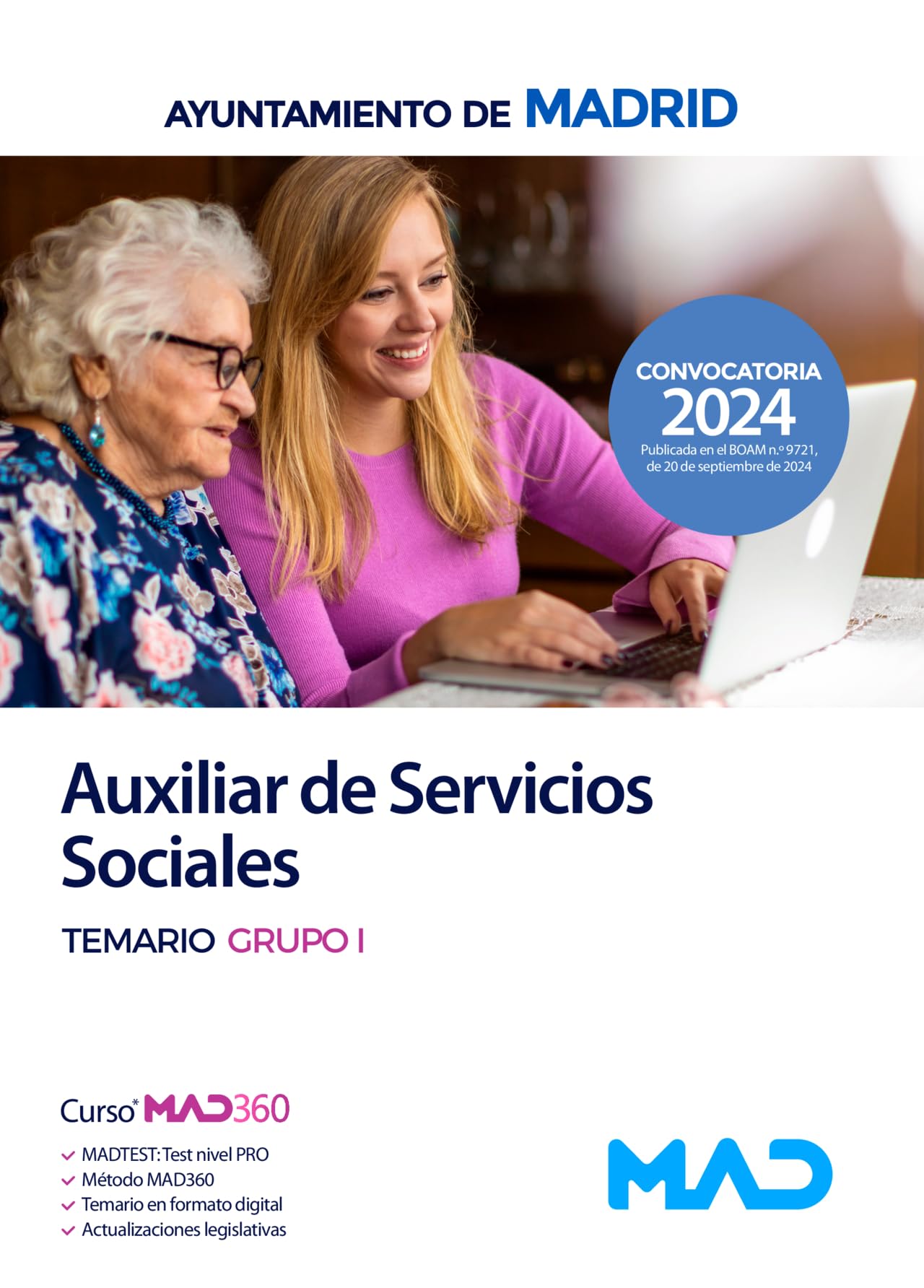 Auxiliar de Servicios Sociales del Ayuntamiento de Madrid. Temario Grupo I book