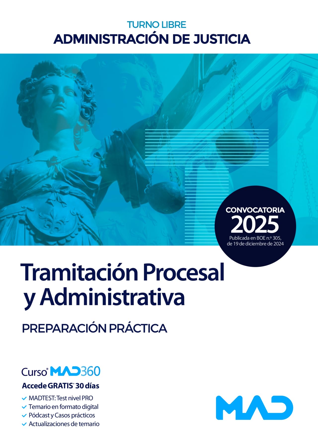 Cuerpo de Tramitación Procesal y Administrativa de la Administración de Justicia (Turno Libre). Preparación práctica book