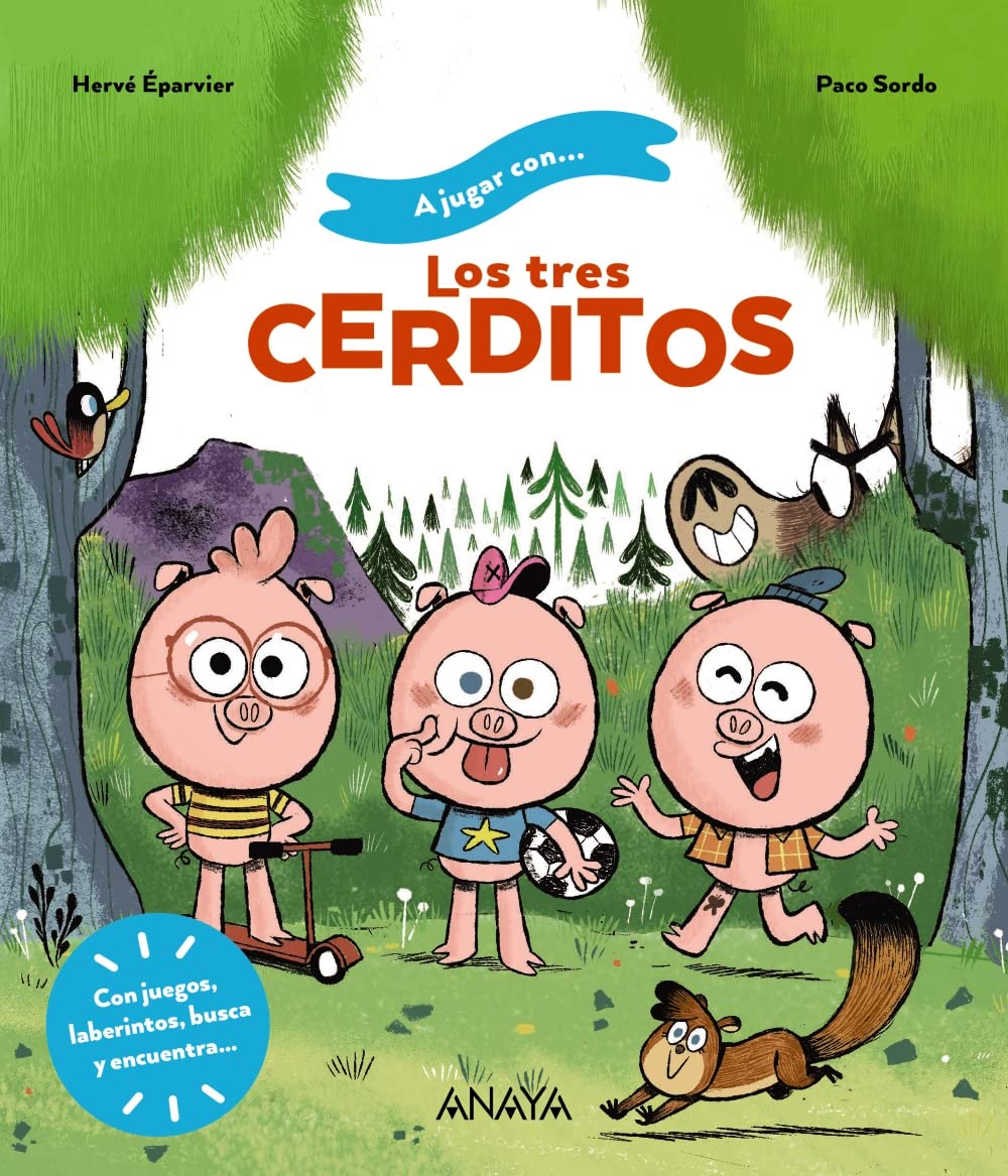 A jugar con los tres cerditos book