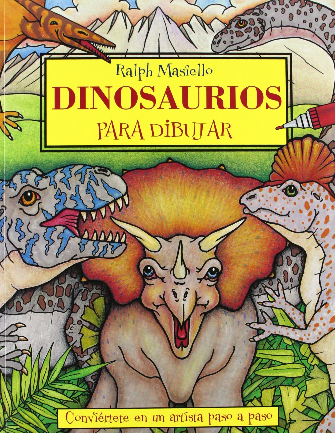 Dinosaurios para dibujar: Conviértete en un artista paso a paso book