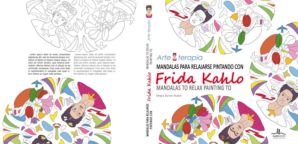 Mandalas para relajarse pintando con FRIDA KAHLO book