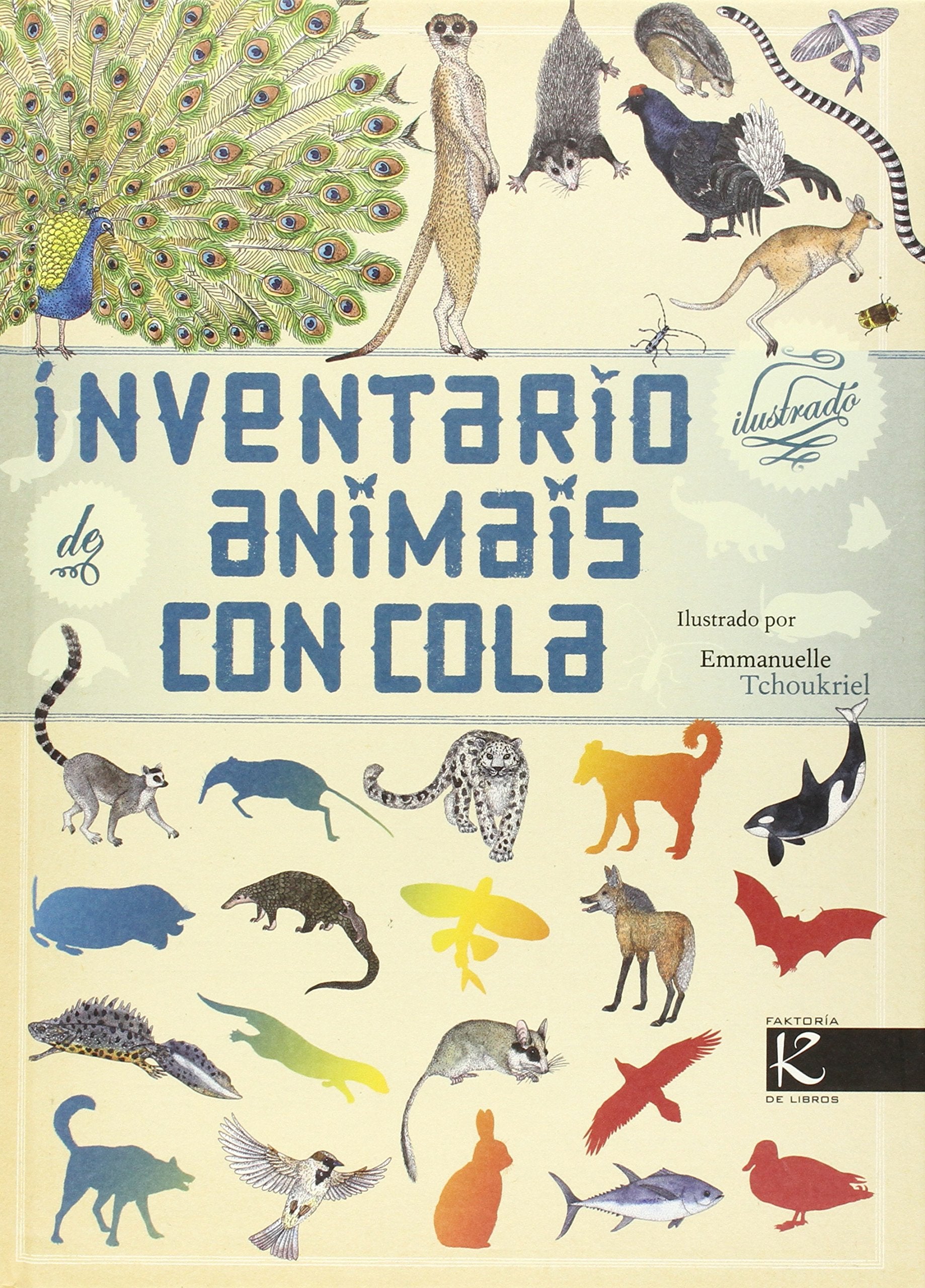 Inventario ilustrado de animais con cola book