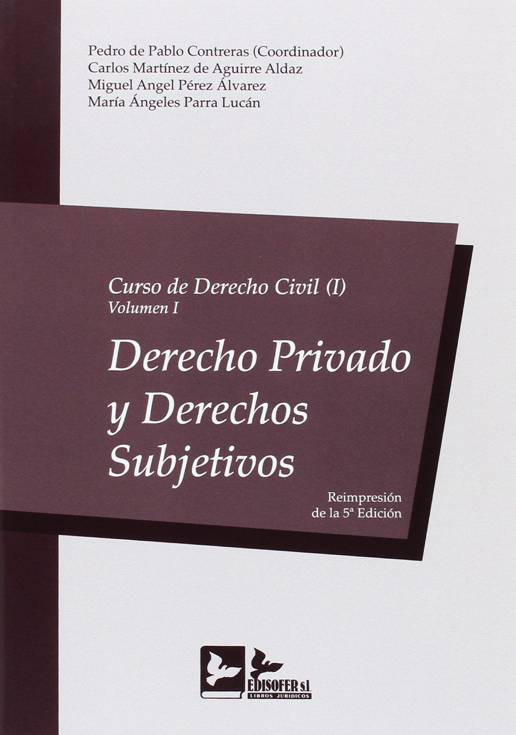 CURSO DERECHO CIVIL I - VOLUMEN I: DERECHO PRIVADO Y DERECHOS SUBJETIVOS book