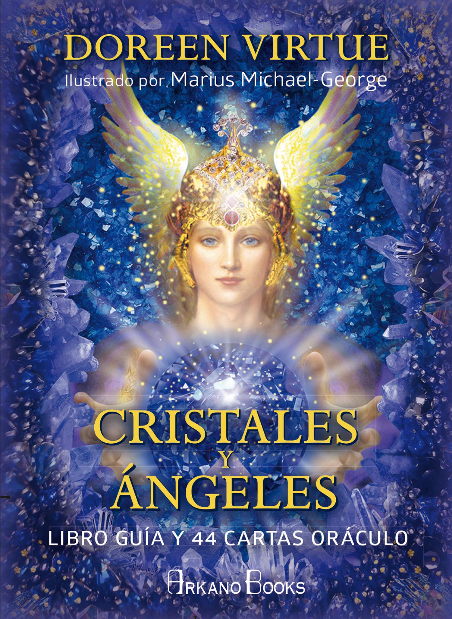 Cristales y ángeles : libro guía y 44 cartas oráculo Religion & Esotericism