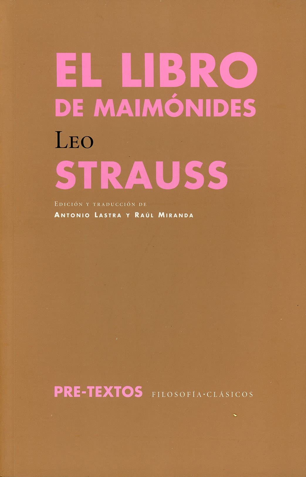 El libro de Maimónides (Filosofía Clásicos, Band 5) Philosophy