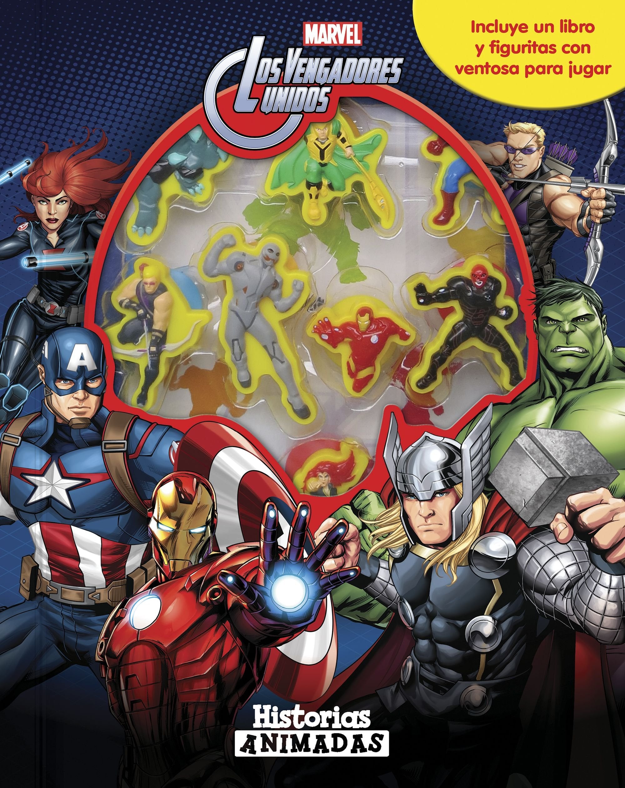 Los Vengadores. Historias animadas: Libro con 10 figuritas book