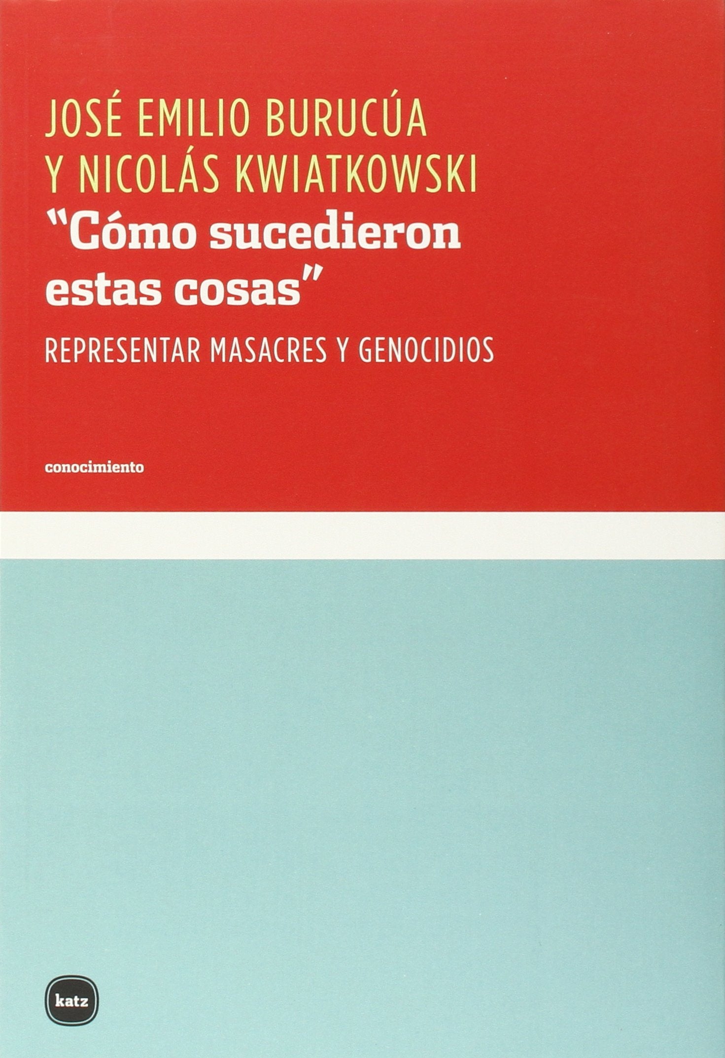 Cómo sucedieron estas cosas : representar masacres y genocidios (conocimiento, Band 3087) Social Sciences