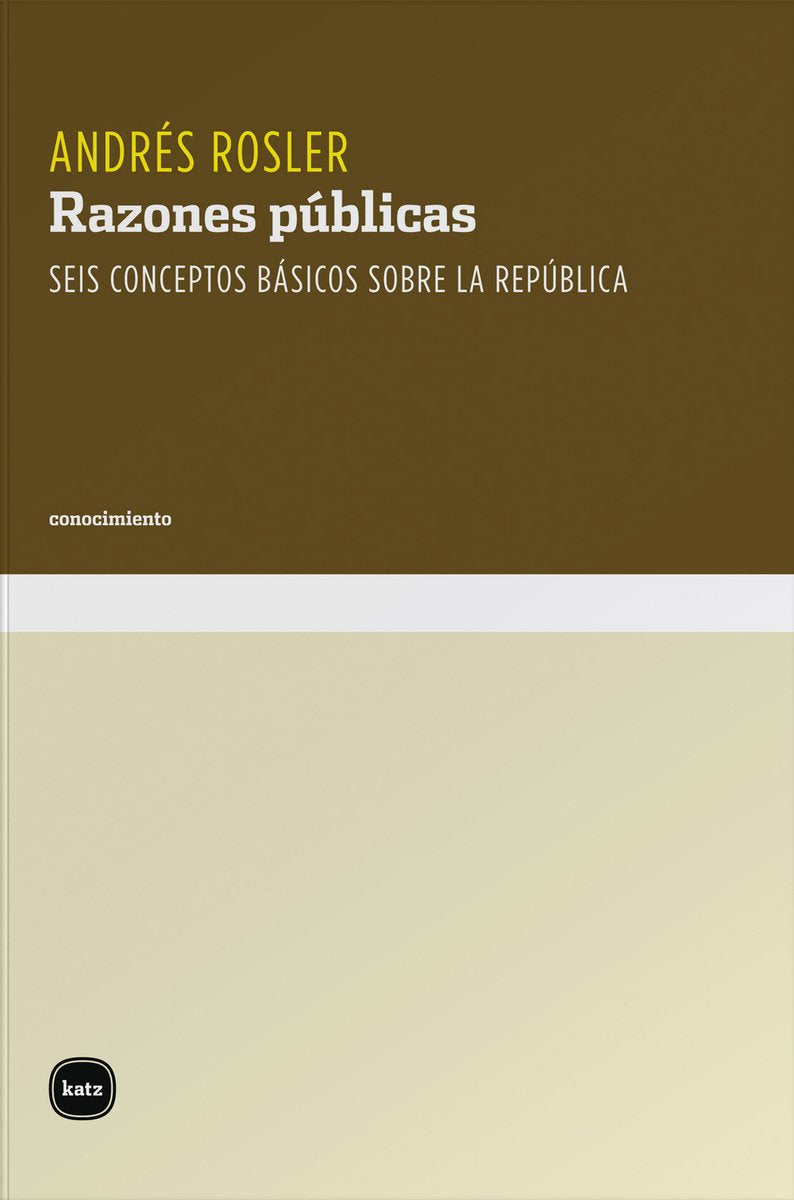 Razones públicas : seis conceptos básicos sobre la república (conocimiento, Band 3092) Philosophy