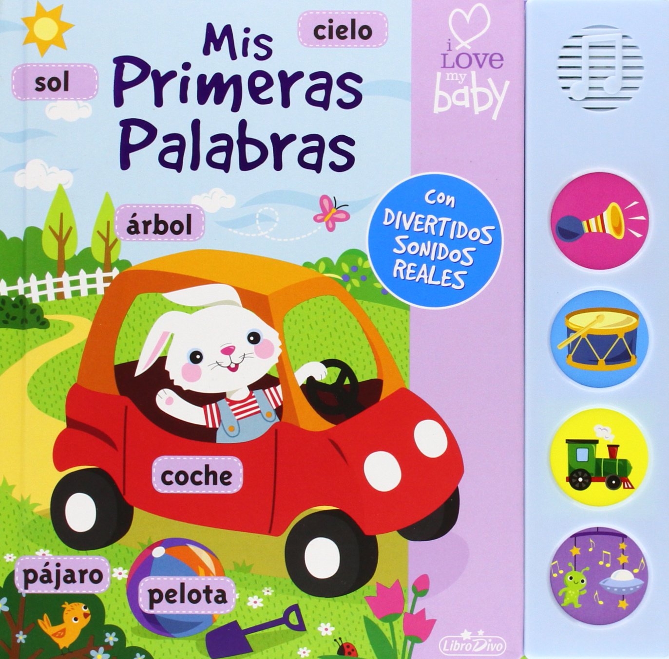 I love my baby. Mis primeras palabras book