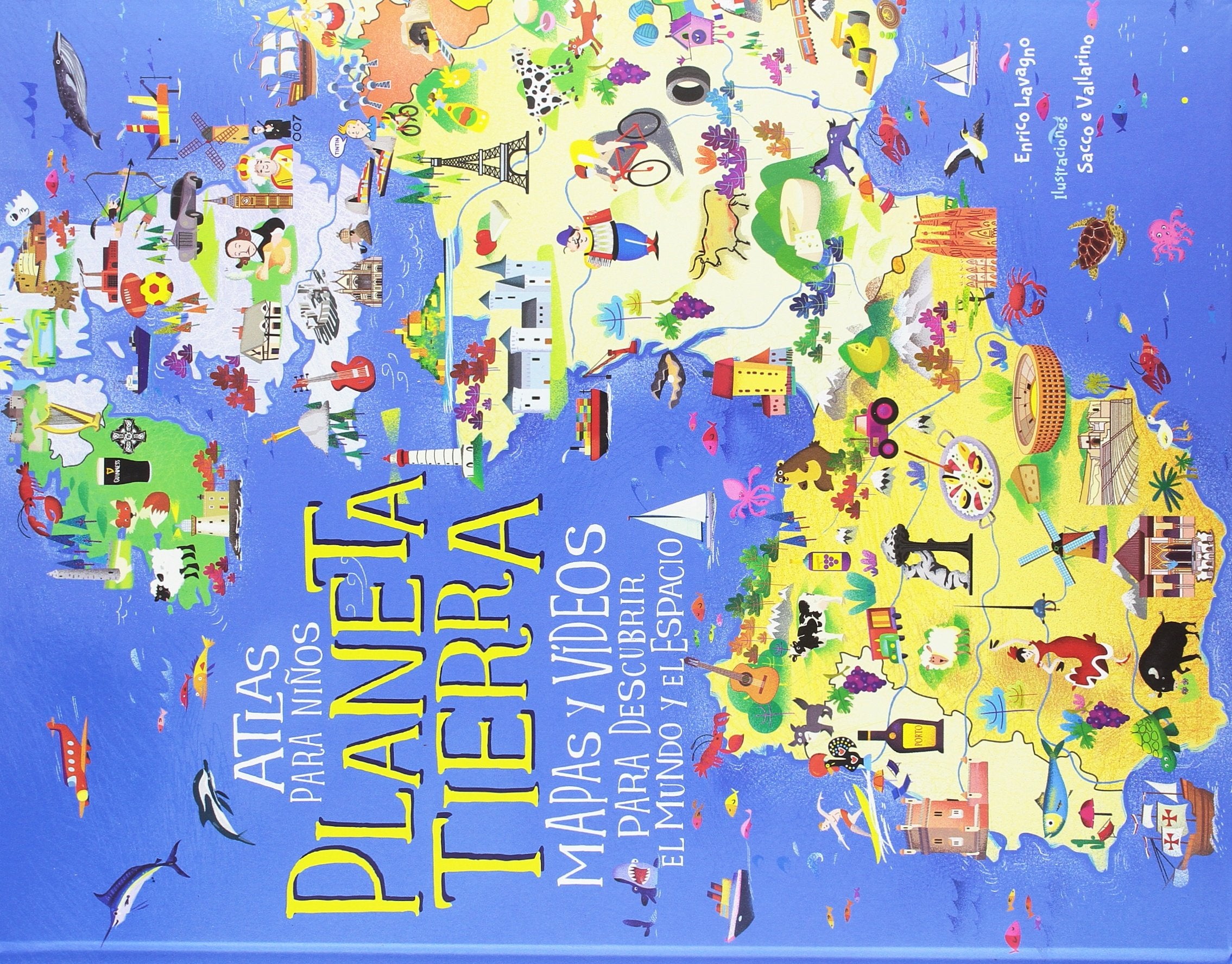 Atlas para niños Planeta Tierra: Mapas y videos para descubrir el mundo y el espacio book