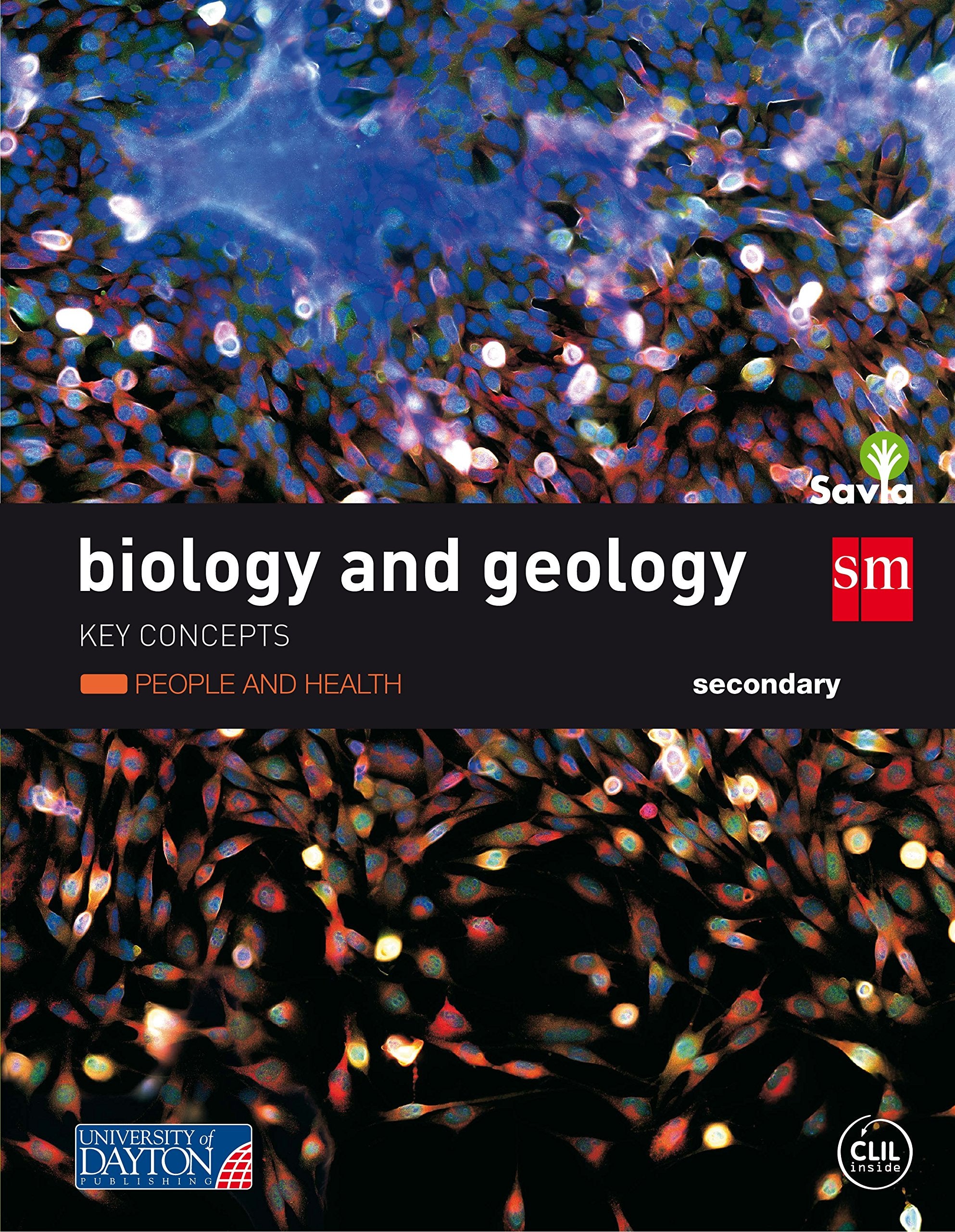 Biology and geology. Secondary. Savia. Key Concepts: People and healht book