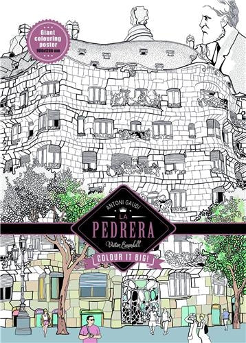 Antonio Gaudi, La Pedrera : colour it big ! : giant coloring poster Film, Art & Culture