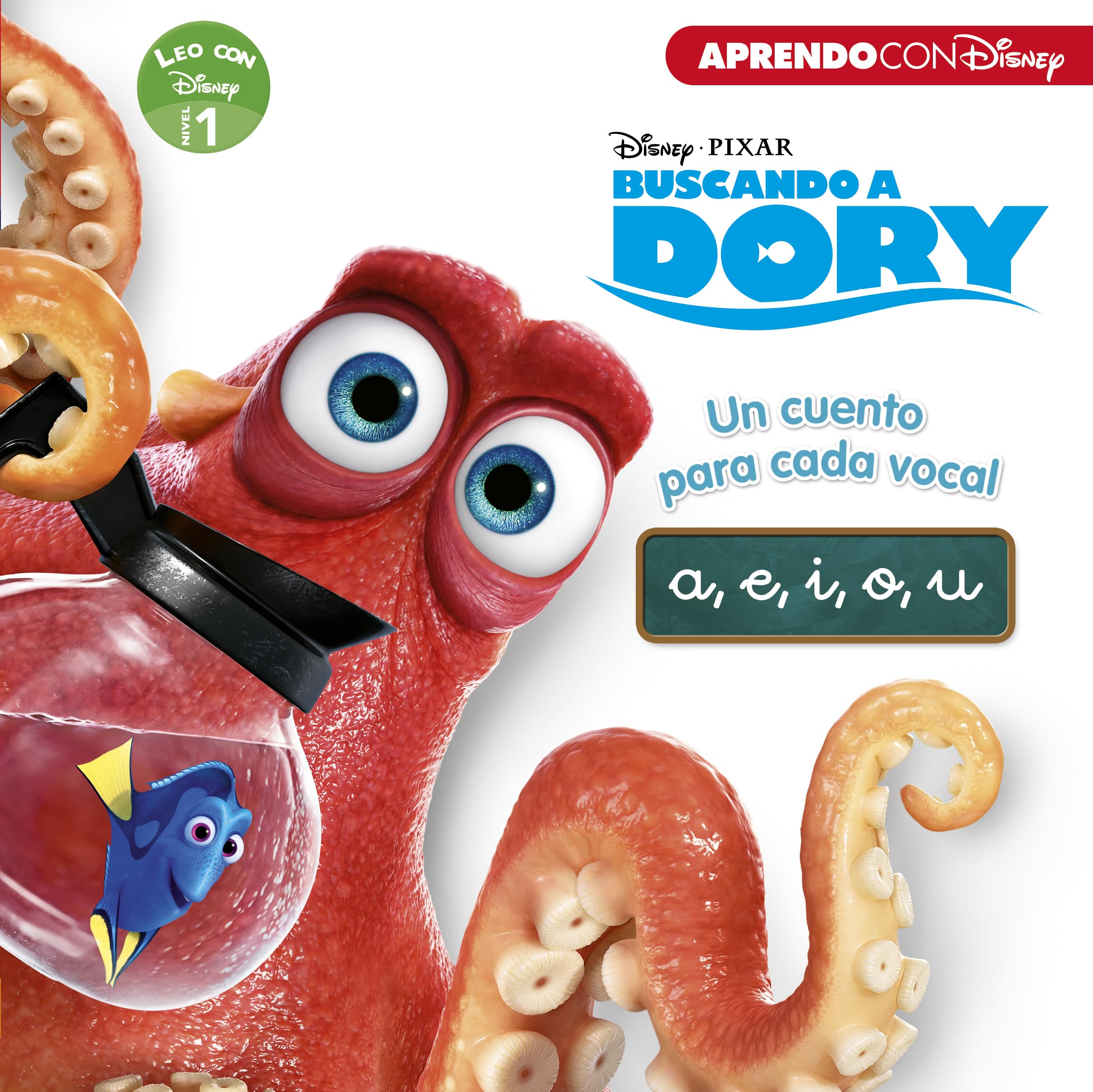 Buscando a Dory. Leo con Disney (Nivel 1). Un cuento para cada vocal: a, e, i, o, u (Disney. Lectoescritura) book