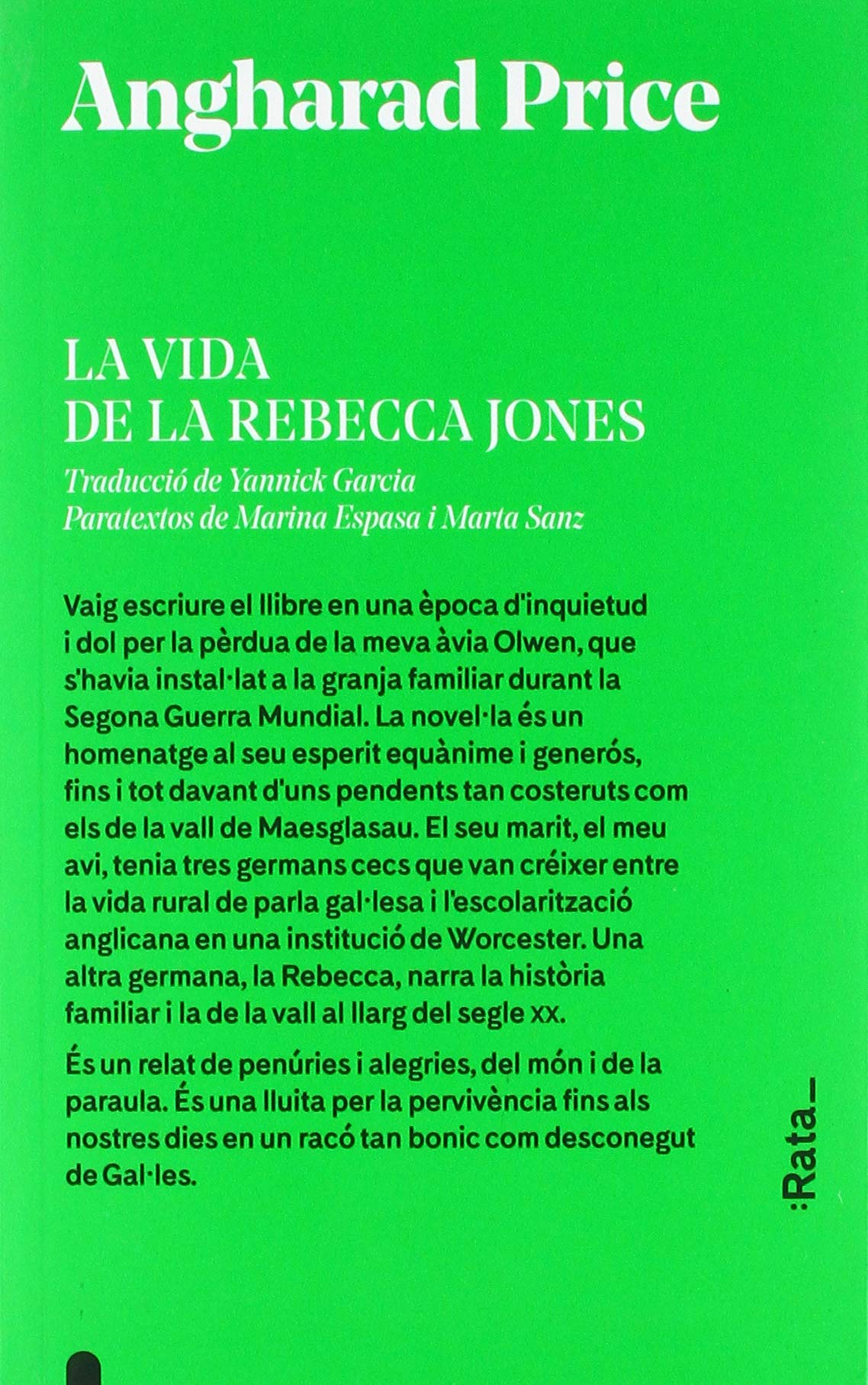 La vida de la Rebecca Jones Contemporary literature