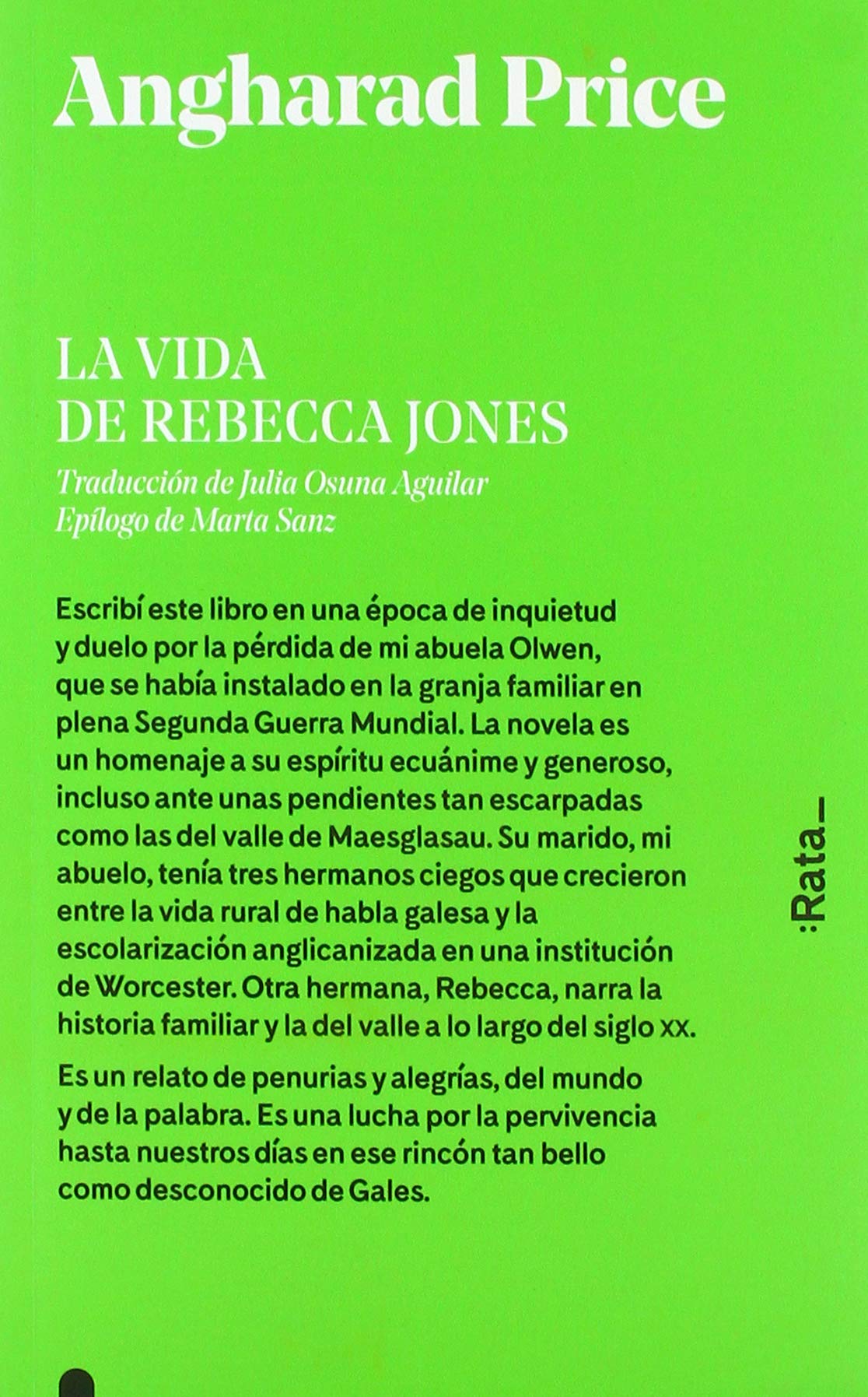 La vida de Rebecca Jones book