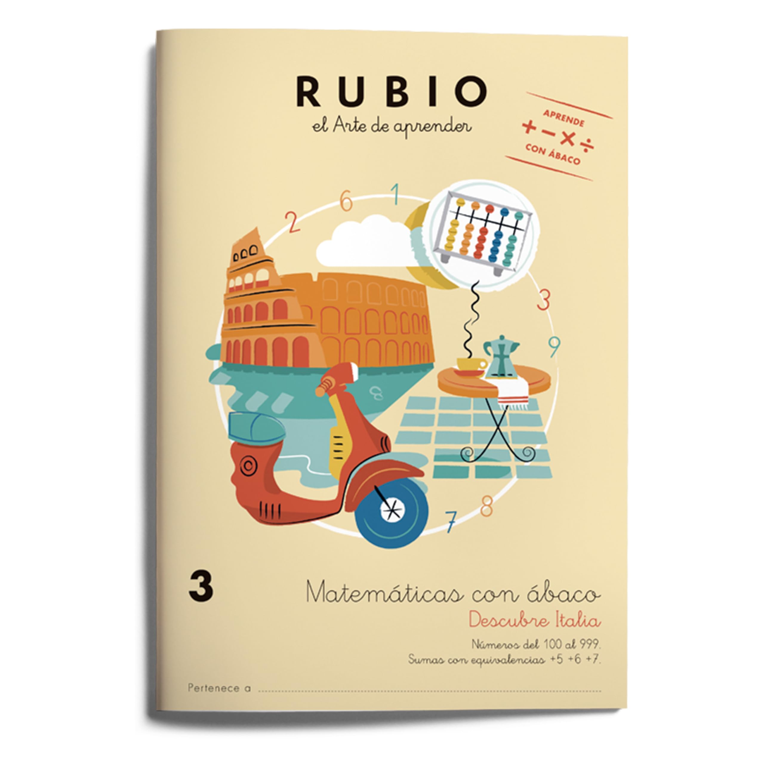 Matemáticas con ábaco 3. Descubre Italia Professional & Reference Books