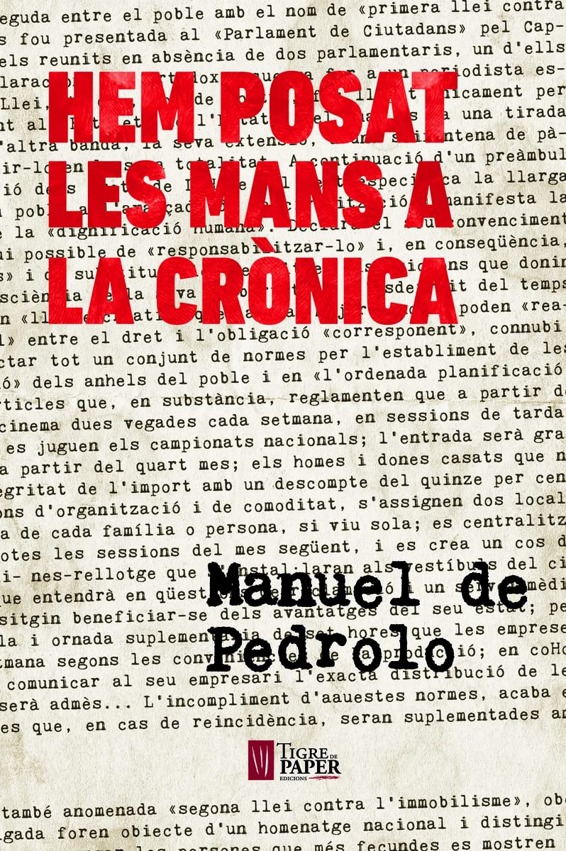 HEM POSAT LES MANS A LA CRONICA (Lletrafelina, el roig dins el negre, Band 22) Reading Aloud & Learning to Read