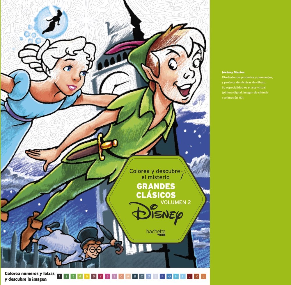 Colorea y descubre el misterio. Grandes clásicos Disney Volumen 2 book