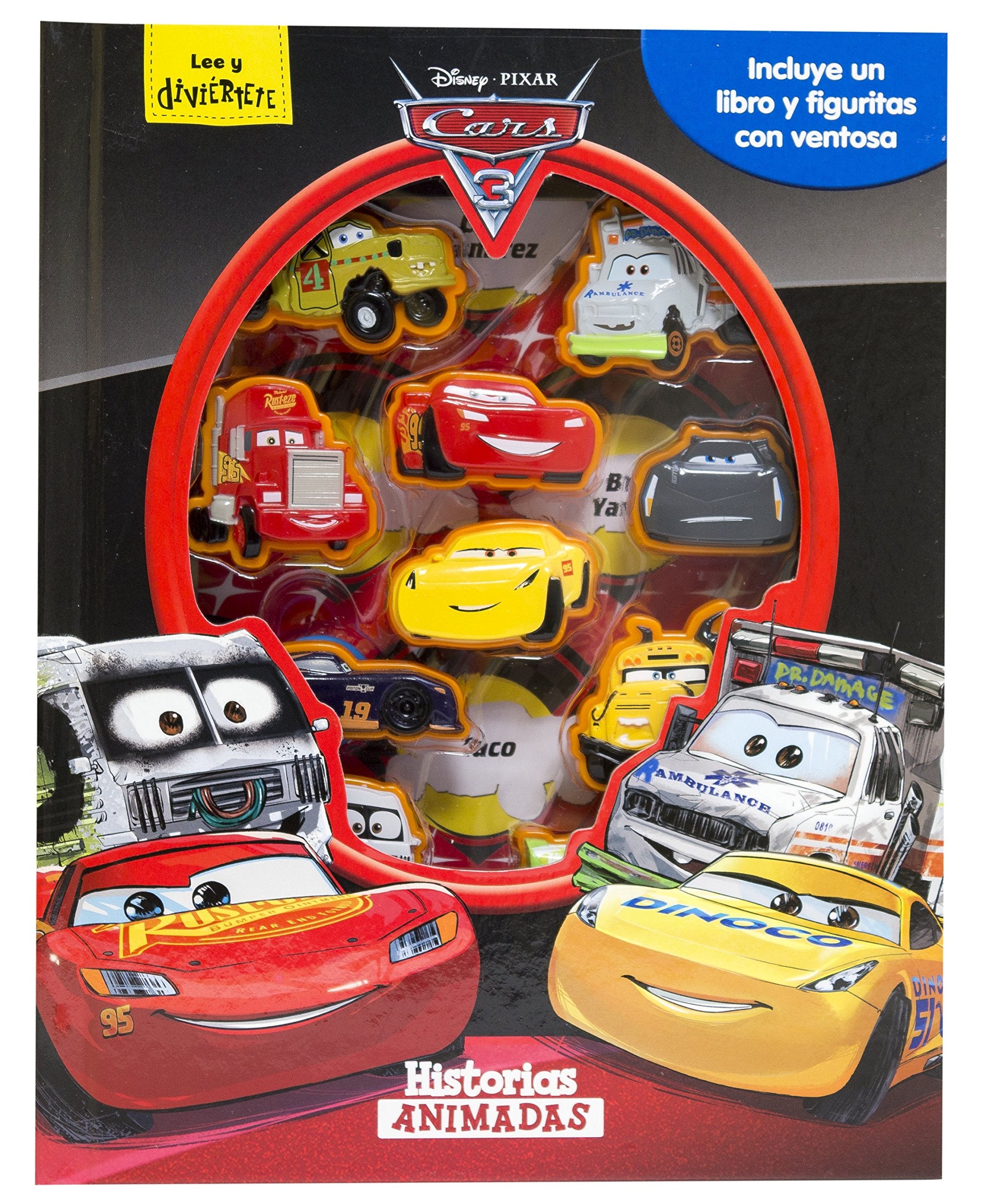 Cars 3. Historias animadas: Incluye un libro y figuritas con ventosa book