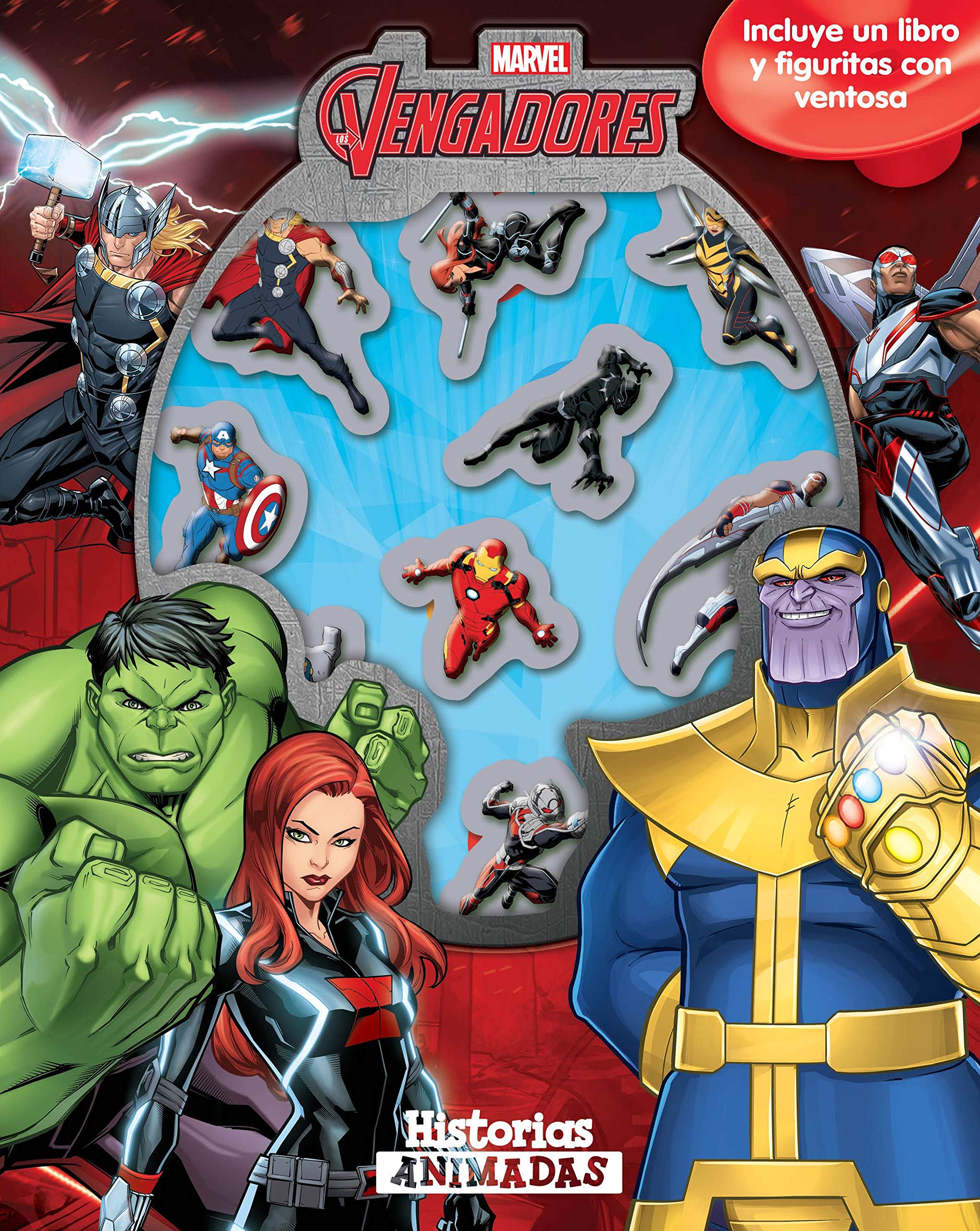 Vengadores Infinity War. Historias animadas: Incluye un libro y figuritas con ventosa Tiptoi & Games