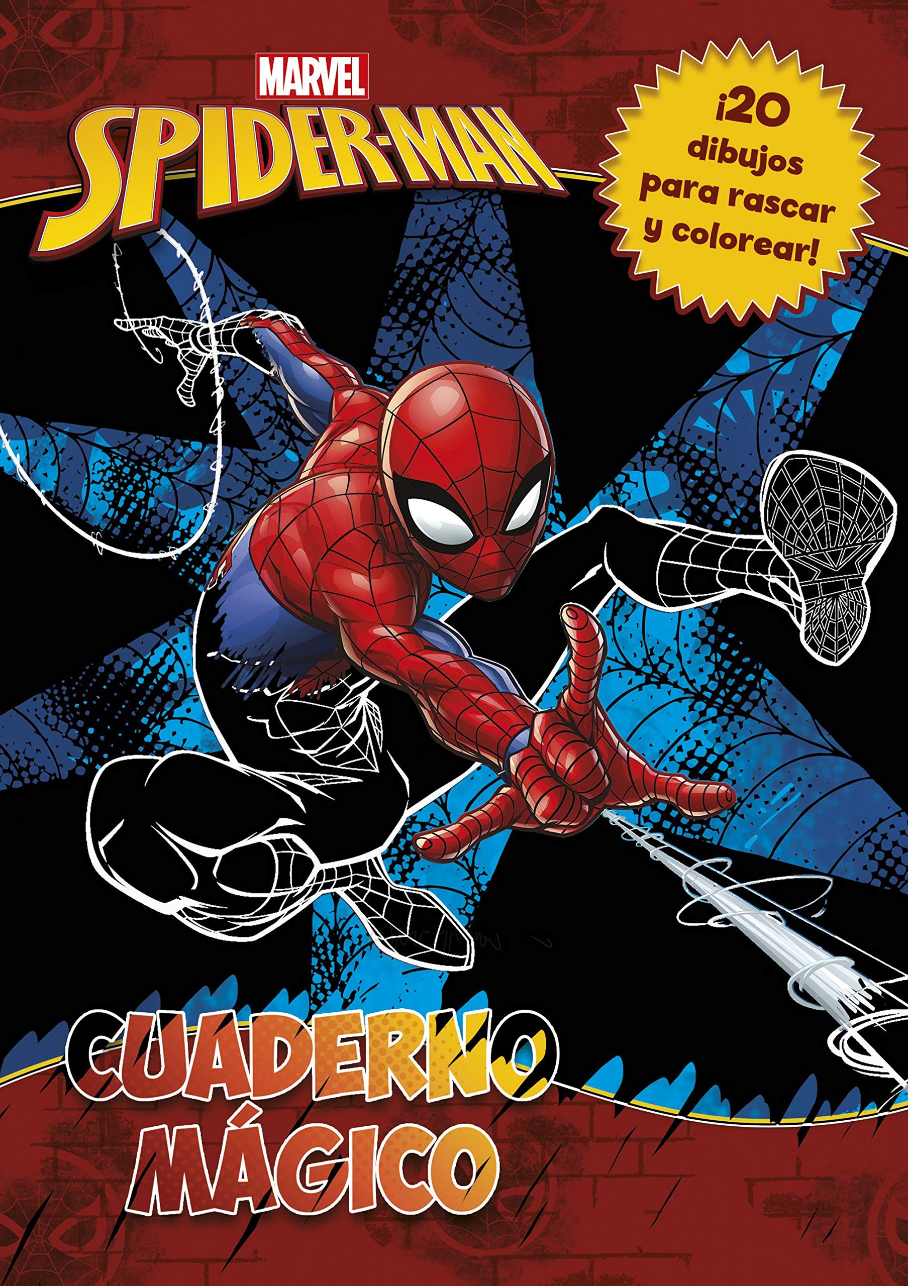 Spider-Man. Cuaderno mágico: 20 dibujos para rascar y colorear Tiptoi & Games