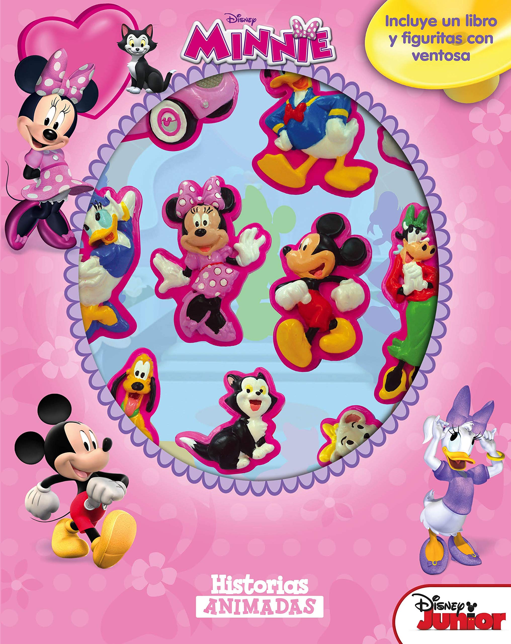 Minnie. Historias animadas: Incluye un libro y figuritas con ventosa book