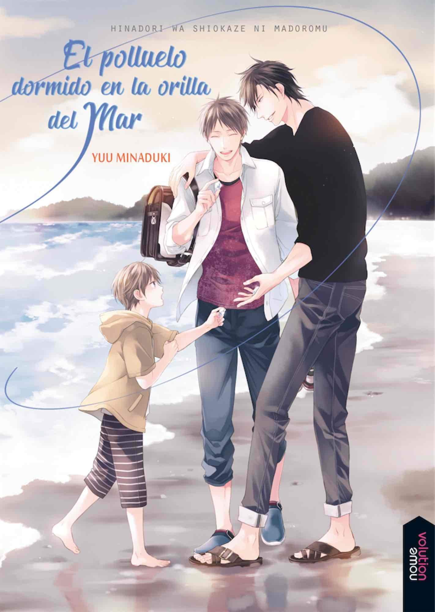 El polluelo dormido en la orilla del mar Manga