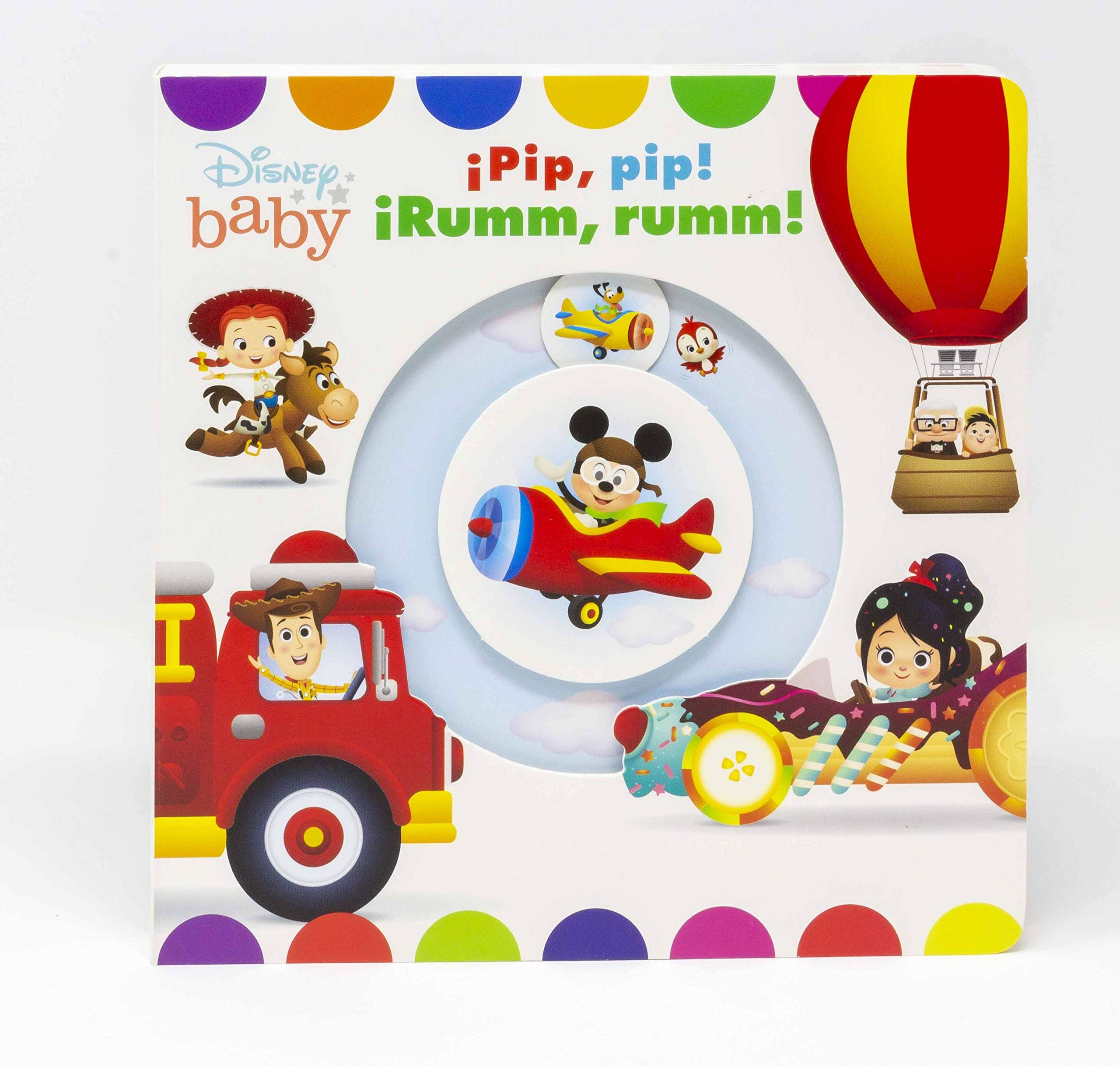 Disney Baby. ¡Pip, pip! ¡Rumm, rumm!: Libro de cartón con mecanismos Non-fiction