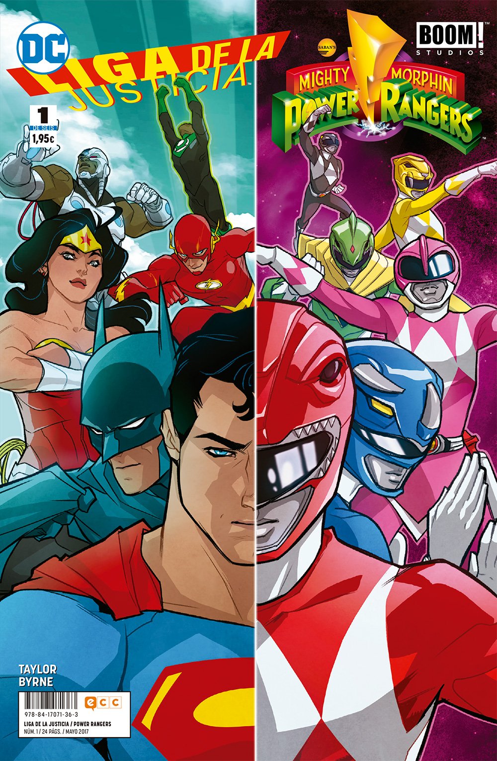 Liga de la Justicia/Power Rangers núm. 01 book
