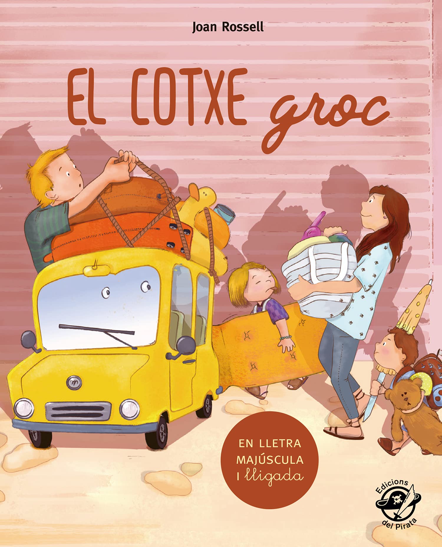 El cotxe groc: Contes en lletra MAJÚSCULA i lletra lligada - Llibre infantil per aprendre a llegir - en català book