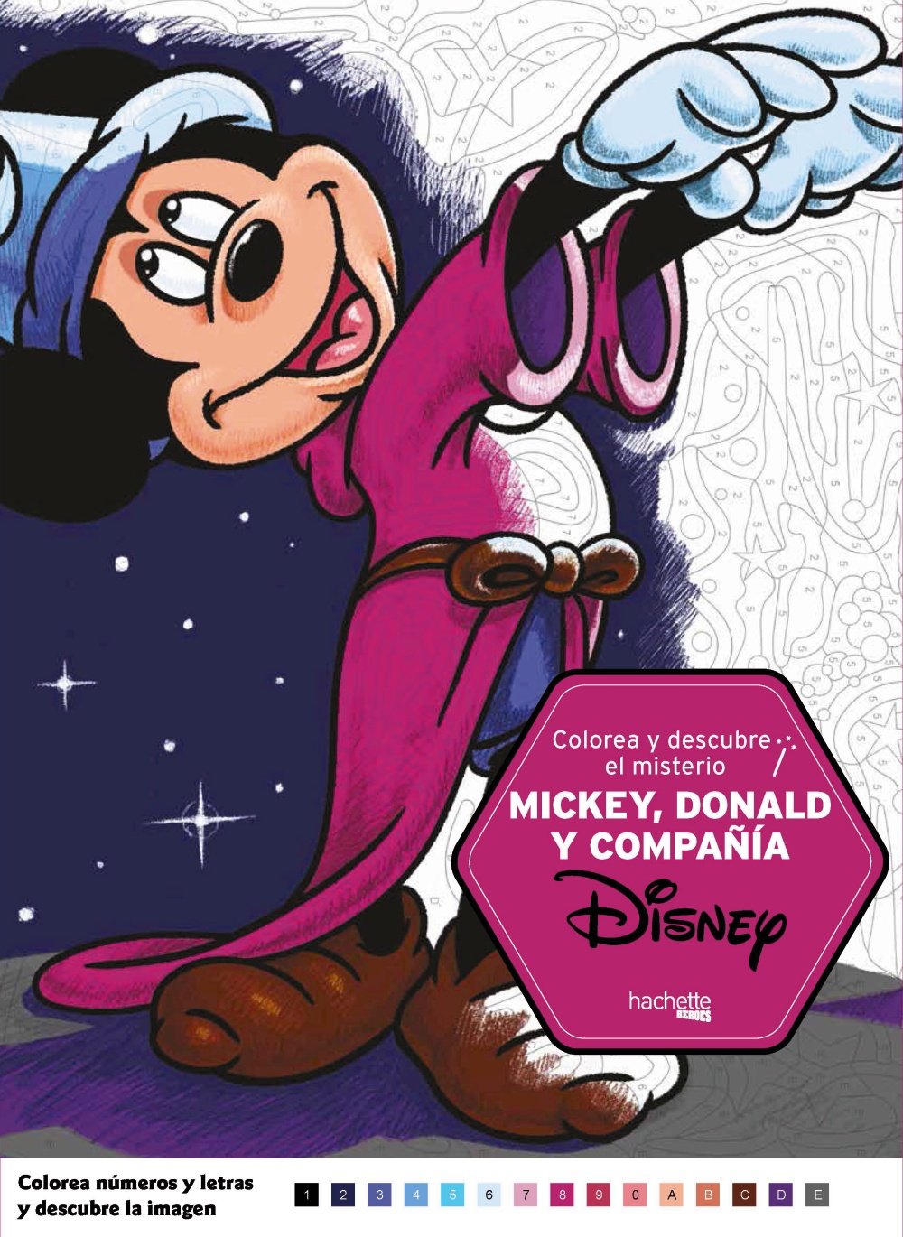 Colorea y descubre el misterio Disney. Mickey, Donald y compañía book